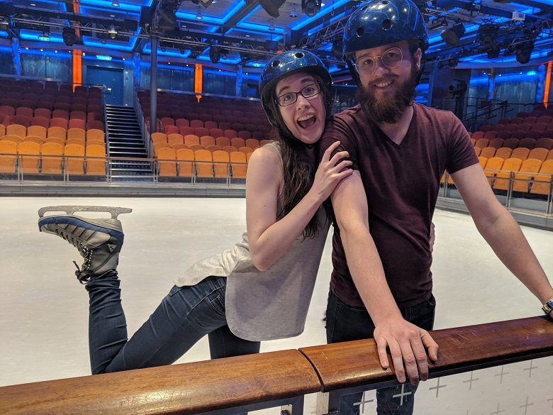 Ice Skating, Royal Caribbean Oasis of the Seas