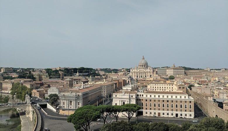 View of the Vatican from Castel Sant'Angelo, Rome, Italy