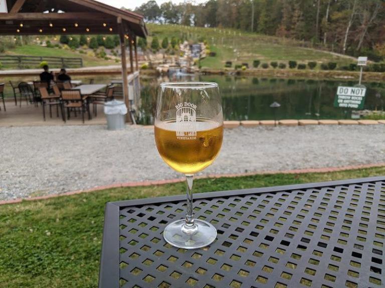 Visiting Big Door Vineyards in White,