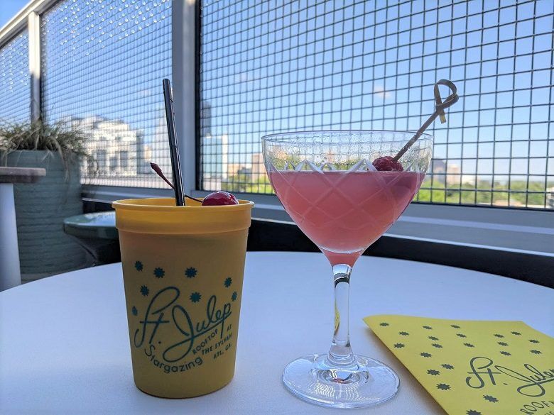 St. Julep Rooftop Bar Drinks, Atlanta, Georgia