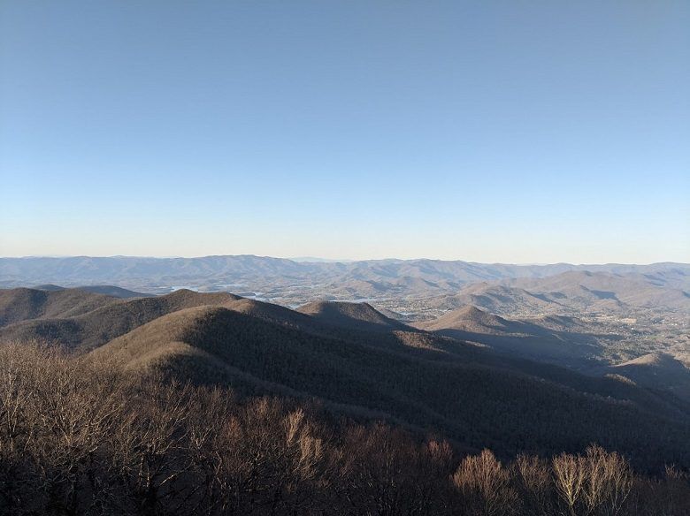 Hiking Brasstown Bald At Sunset 