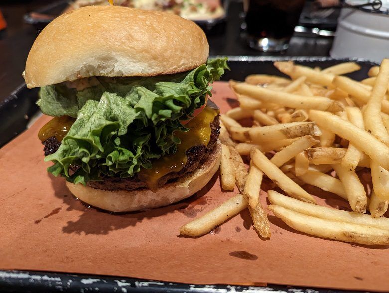 Burger and Fries from The Standard Social Market, Huntsville, Alabama