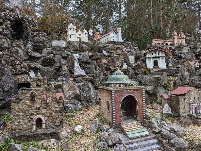 Visiting Ave Maria Grotto in Cullman, Alabama