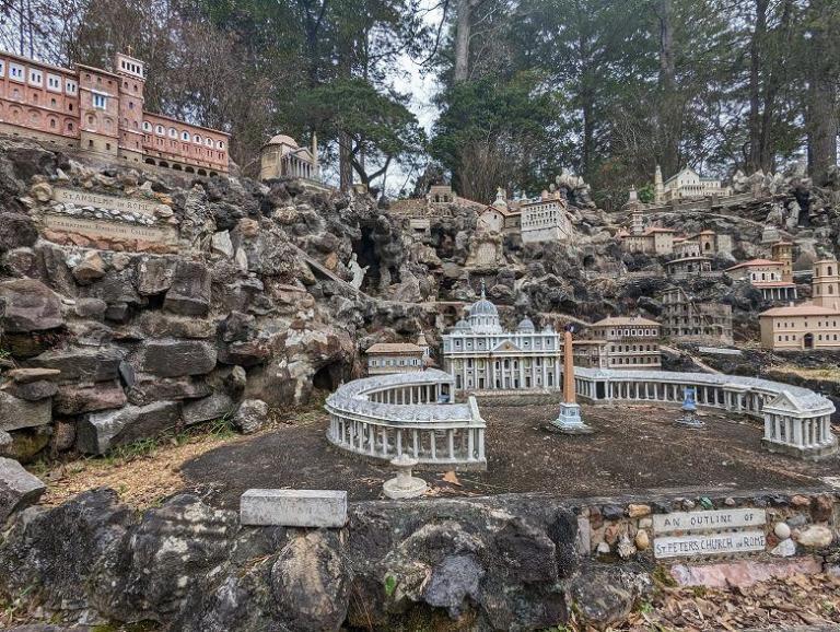 The Italian Section, Ave Maria Grotto, Cullman, Alabama