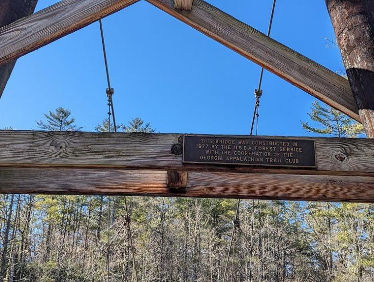 Hiking to the Swinging Bridge on the Toccoa River