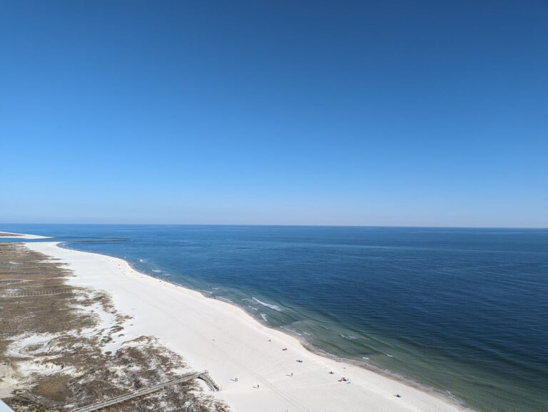 Beach view from Turquoise Place, Orange Beach, Alabama